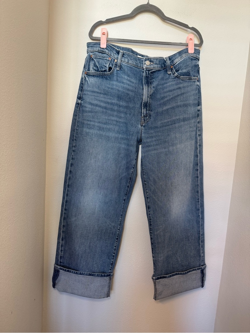 MOTHER Superior The Dodger Flood Cuff Jeans in the "Toil and Trouble" - Picture 3 of 12